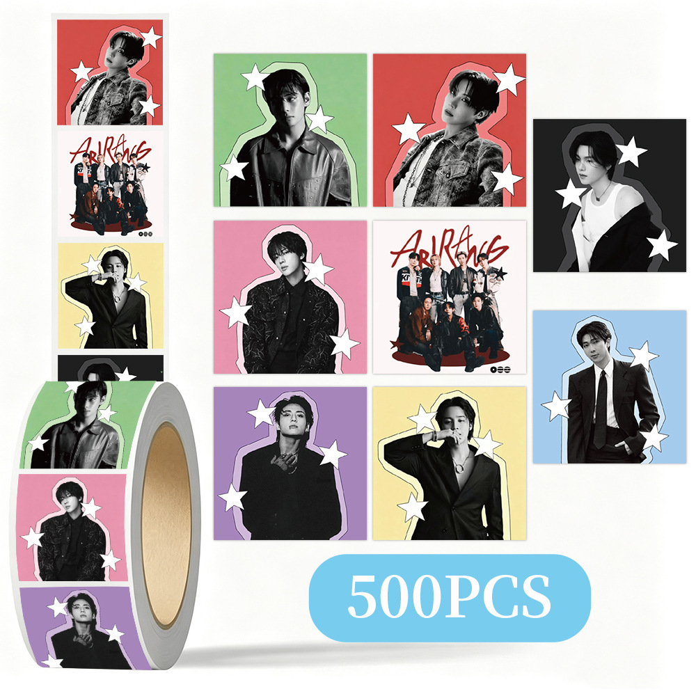 Laptop Accessories For Gift - K-pop BTS Yıldız Temalı Dekoratif Sticker