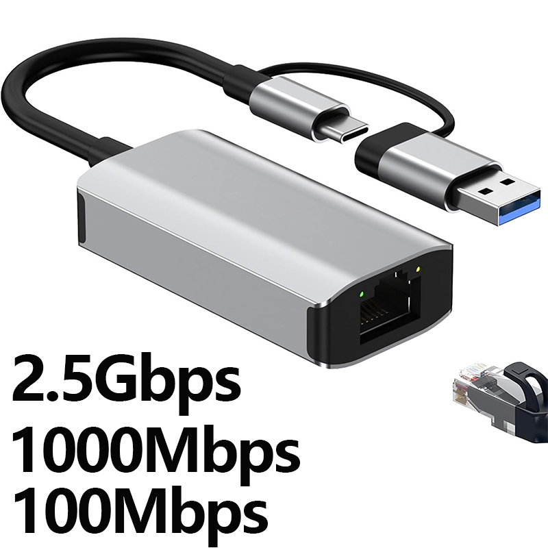 Laptop Accessories Ideas - 2.5G (2500 Mbps) USB 3.0 Type-C