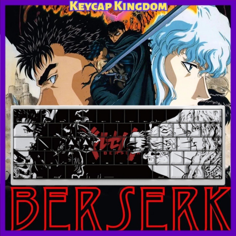 Laptop Accessories For Gift - BERSERK Tema Anime Klavye Tuş Takımı