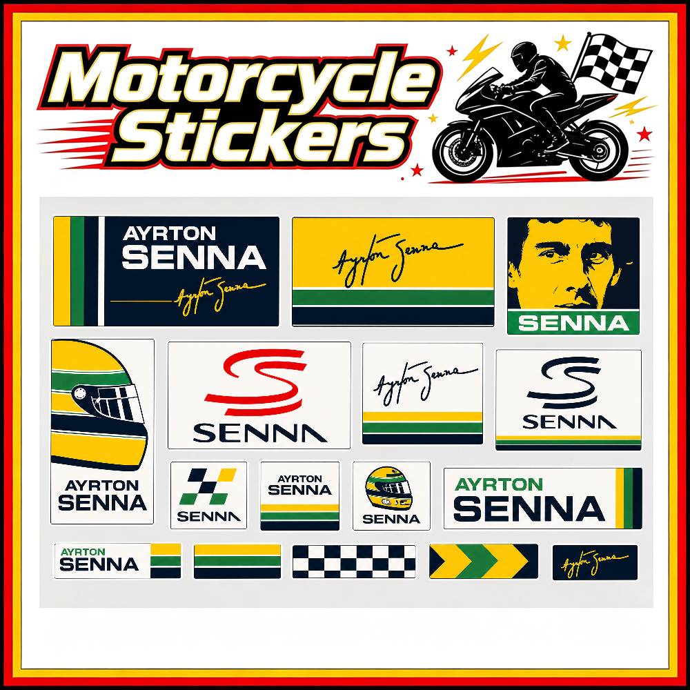 Laptop Accessories Ideas - A-Ayrton S-Senna Çıkartmaları Otomobil Gövdesi Tampon